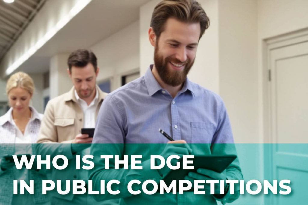 Who is the DGE in public competitions
